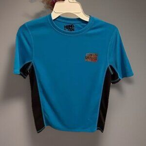 Hang Ten Blue Swim Shirt UPF 50 Protection Boys Size Medium